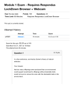 BIOD210 Module 3 Exam - Requires Respondus LockDown Browser + Webcam 2024/2025