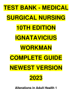Test Bank For Medical Surgical Nursing 5th Edition By Holly K. Stromberg, All  Chapters 1-49 | Latest Update 2024