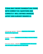 TCDHA RAD THEORY EXAM(ACTUAL EXAM) WITH CORRECT 45+ QUESTIONS AND CORRECTLY  WELL DEFINED ANSWERS LATEST 2024 ALREADY GRADED A+
