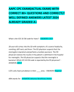 AAPC CPC EXAM(ACTUAL EXAM) WITH CORRECT 80+ QUESTIONS AND CORRECTLY  WELL DEFINED ANSWERS LATEST 2024 ALREADY GRADED A+ 