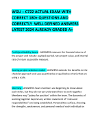 WGU – C722 ACTUAL EXAM WITH CORRECT 180+ QUESTIONS AND CORRECTLY  WELL DEFINED ANSWERS LATEST 2024 ALREADY GRADED A+ 