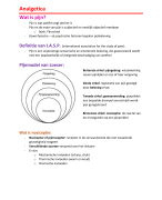 Analgetica (pijnstilling)