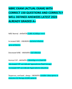 NBRC EXAM (ACTUAL EXAM) WITH CORRECT 150 QUESTIONS AND CORRECTLY  WELL DEFINED ANSWERS LATEST 2024 ALREADY GRADED A+ 