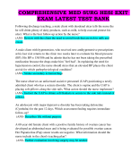 APEA 3P PATHOPHYSIOLOGY PHARMACOLOGY AND PHYSICAL ASSESSMENT EXAM TESTBANK QUESTIONS AND ANSWERS 2024