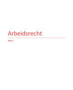 samenvatting arbeidsrecht hogeschool VIVES