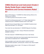 CWEA Collection Systems Maintenance Actual Exam Update 2024 | Verified CWEA Collection Systems Maintenance Exam Latest ARatedExam Questions and  Correct Answers Rated A+