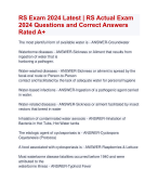 Kentucky Boiler Exam Review 2024 | Kentucky Boiler Exam Update 2024 AratedExam Verified Questions and Correct  Answers 