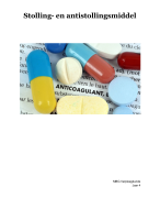 Must know: Stolling en antistolling medicatie