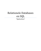 Relationele Databases en SQL - Opdrachten (incl antwoorden)