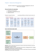 Operations Management H 1 - 20 (alles voor tentamen)