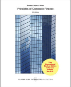 Samenvatting Principles of Corporate Finance Hoofdstuk 1, 2, 3, 4, 29