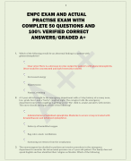 ENPC EXAM AND ACTUAL  PRACTISE EXAM WITH  COMPLETE 50 QUESTIONS AND  100% VERIFIED CORRECT  ANSWERS/GRADED A+