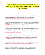 NURS 6630 WEEK 9 QUESTIONS & CORRECT ANSWERS WALDEN UNIVERSITY