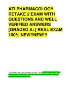 CROSSFIT LEVEL 1 ACTUAL EXAM  [ALREADY GRADED A+} WITH  QUESTIONS AND WELL VERIFIED  AM\NSWERS REAL EXAM!! REAL  EXAM!!!
