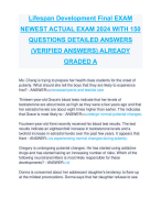 Lifespan Development Final EXAM  NEWEST ACTUAL EXAM 2024 WITH 150  QUESTIONS DETAILED ANSWERS  (VERIFIED ANSWERS) ALREADY  GRADED A