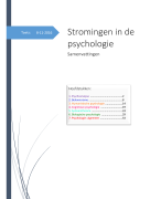 Stromingen in de psychologie