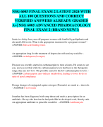 NSG 6005 FINAL EXAM 2 LATEST 2024 WITH  ALL 100 QUESTIONS AND CORRECT  VERIFIED ANSWERS ALREADY GRADED  A+| NSG 6005 ADVANCED PHARMACOLOGY  FINAL EXAM 2 (BRAND NEW!!)