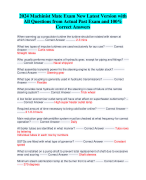 2024 Machinist Mate Exam New Latest Version with  All Questions from Actual Past Exam and 100%  Correct Answers