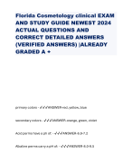 2024 NIH STROKE SCALE ALL TEST GROUPS A-F PATIENTS 1-6 / NIH Stroke Scale Group A Patient 1-6 ANSWER KEY UPDATED SPRING 2024.