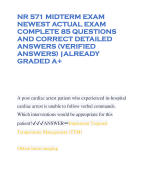 NR 571 MIDTERM EXAM NEWEST ACTUAL EXAM COMPLETE 85 QUESTIONS AND CORRECT DETAILED ANSWERS (VERIFIED ANSWERS) |ALREADY GRADED A+