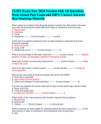 CCHT Exam New 2024 Version with All Questions  from Actual Past Exam and 100% Correct Answers  Best Studying Materia