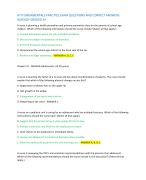 ATI FUNDAMENTALS PRACTICE EXAM QUESTIONS AND CORRECT ANSWERS  ALREADY GRADED A+