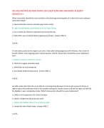 MS HESI RETAKE REVIEW EXAM 100 QUESTIONS AND ANSWERS ALREADY  GRADED A+