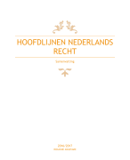 Hoofdlijnen Nederlands recht, 10e druk, Wolters Noordhoff