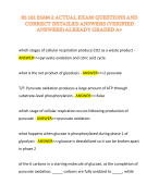 BS 161 EXAM 2 ACTUAL EXAM QUESTIONS AND CORRECT DETAILED ANSWERS (VERIFIED ANSWERS) ALREADY GRADED A+