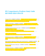  RN Comprehensive Predictor Study  Guide REVISED 2024 UPDATE 