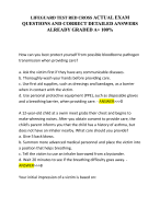 LIFEGUARD TEST RED CROSS ACTUAL EXAM QUESTIONS AND CORRECT DETAILED ANSWERS ALREADY GRADED A+ 100%