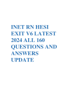     PN HESI EXIT V3 LATEST 2024 EXAM/ HESI V3 LATEST EXAM 160 REAL EXAM QUESTIONS AND CORRECT ANSWERS | VERIFIED ANSWERS A+ GRADE 2024 UPDATE