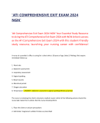 ATI COMPREHENSIVE EXIT EXAM 2024 NGN