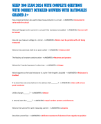 NEIEP 300 EXAM 2024 WITH COMPLETE QUESTIONS  WITH CORRECT DETAILED ANSWERS WITH RATIONALES  GRADED A+
