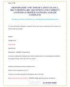 OB-PEDIATRIC EMT FISDAP LATEST EXAM A, B&CVERSIONS 400+ QUESTIONS AND CORRECT ANSWERS (VERIFIED ANSWERS) AGRADE COMPLETE