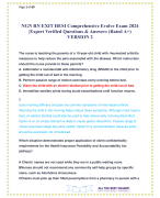NGN RN EXIT HESI Comprehensive Evolve Exam 2024 Expert Verified Questions & Answers (Rated A+) VERSION 2