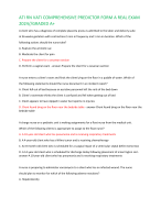 ATI RN VATI COMPREHENSIVE PREDICTOR FORM A REAL EXAM  2024//GRADED A+