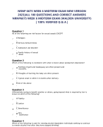 NRNP 6675 WEEK 6 MIDTERM EXAM NEW VERSION  2023|ALL 100 QUESTIONS AND CORRECT ANSWERS NRNP6675 WEEK 6 MIDTERM EXAM