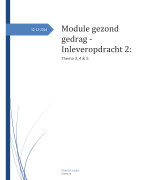 Gezond Gedrag (module) inleveropdracht 2