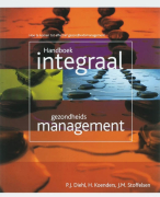 Samenvatting Handboek Integraal Gezondheidsmanagement
