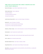 NBRC EXAM 150 QUESTIONS AND CORRECT ANSWERS 2024-2025  LATEST UPDATE GRADED A+