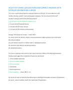 NCLEX TEST EXAM2 120 QUESTIONS AND CORRECT ANSWERS WITH  DETAILED EXPLANATIONS A GRADE