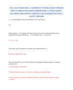 ATLS 10.6 EXAM 2024 | CURRENTLY TESTING EXAM VERSION WITH A PREDICTED EXAM VERSION AND A STUDY GUIDE | ACCURATE AND EXPERT VERIFIED FOR GUARANTEED PASS | LATEST VERSION
