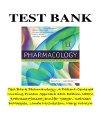 Pharmacology A Patient-Centered Nursing Process Approach 11th Edition ISBN 9780323793155 TEST BANK