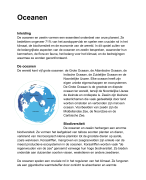 Oceanen en zeeën (Opstel)