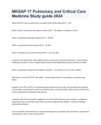 RD EXAM #1: Jean Inman Review  Course Study Guide Graded A 2024