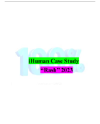 iHuman   Case Study with a well  based on rush case study with updated questions and answers rated A+