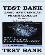 BASIC AND CLINICAL PHARMACOLOGY 14TH EDITION BY BERTRAM KATZUNG TEST BANK
