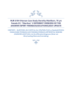 NUR 6104 iHuman Case Study Dorothy Markham, 78 yrs  Female CC: “Diarrhea” 2 DIFFERENT VERSIONS OF THE  ANSWER EXPERT FEEDBACK(SOLUTIONS)2024 UPDATE