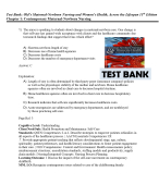 Test Bank For Phillips's Manual of I.V. Therapeutics 7th Edition - Evidence-Based Practice for Infusion Therapy, Lisa Gorski